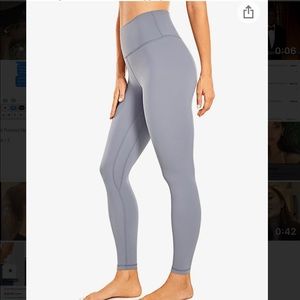 NWT Sleet Gray CRZ Yoga Amazon leggings